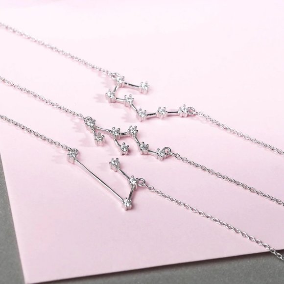 *NEW 925 Sterling Silver Zodiac Bracelet-Aquarius - Picture 8 of 9